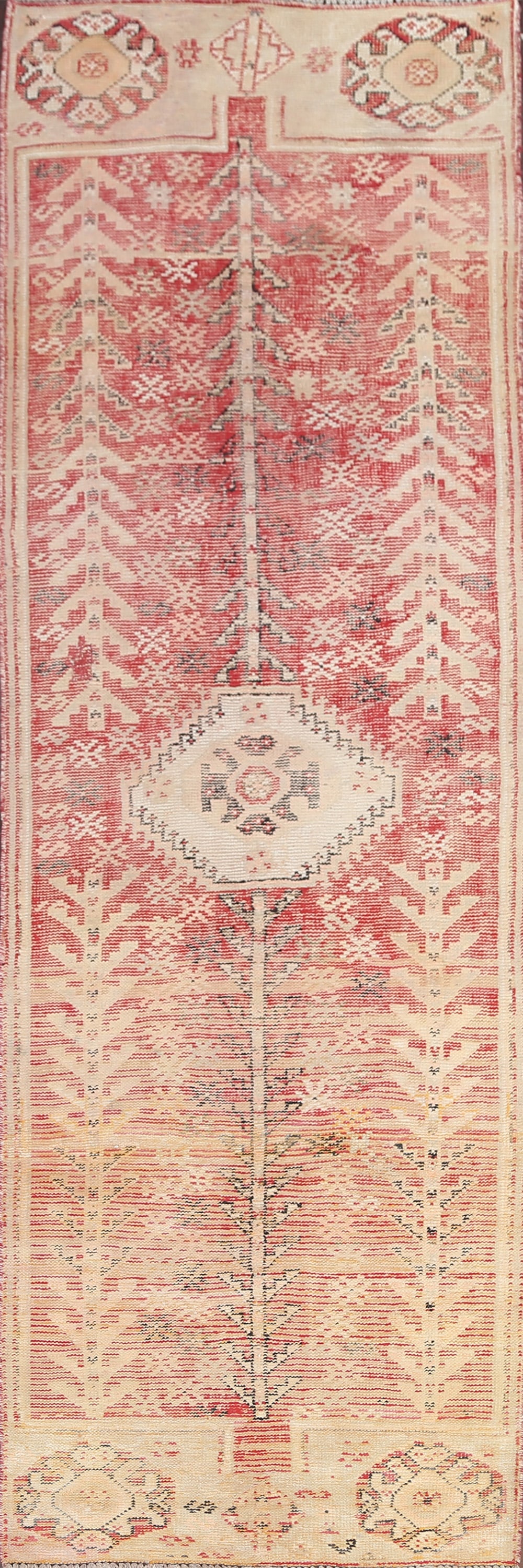 Antique Distressed Malayer Persian Runner Rug 4x12: Title:Antique Distressed Malayer Persian Runner Rug 4x12Origin:A Beautiful Genuine Iran ( Persia ) Malayer rug is Hand Knotted by skillful weavers in Iran ( Persia ) with 100% Wool Material. This rug