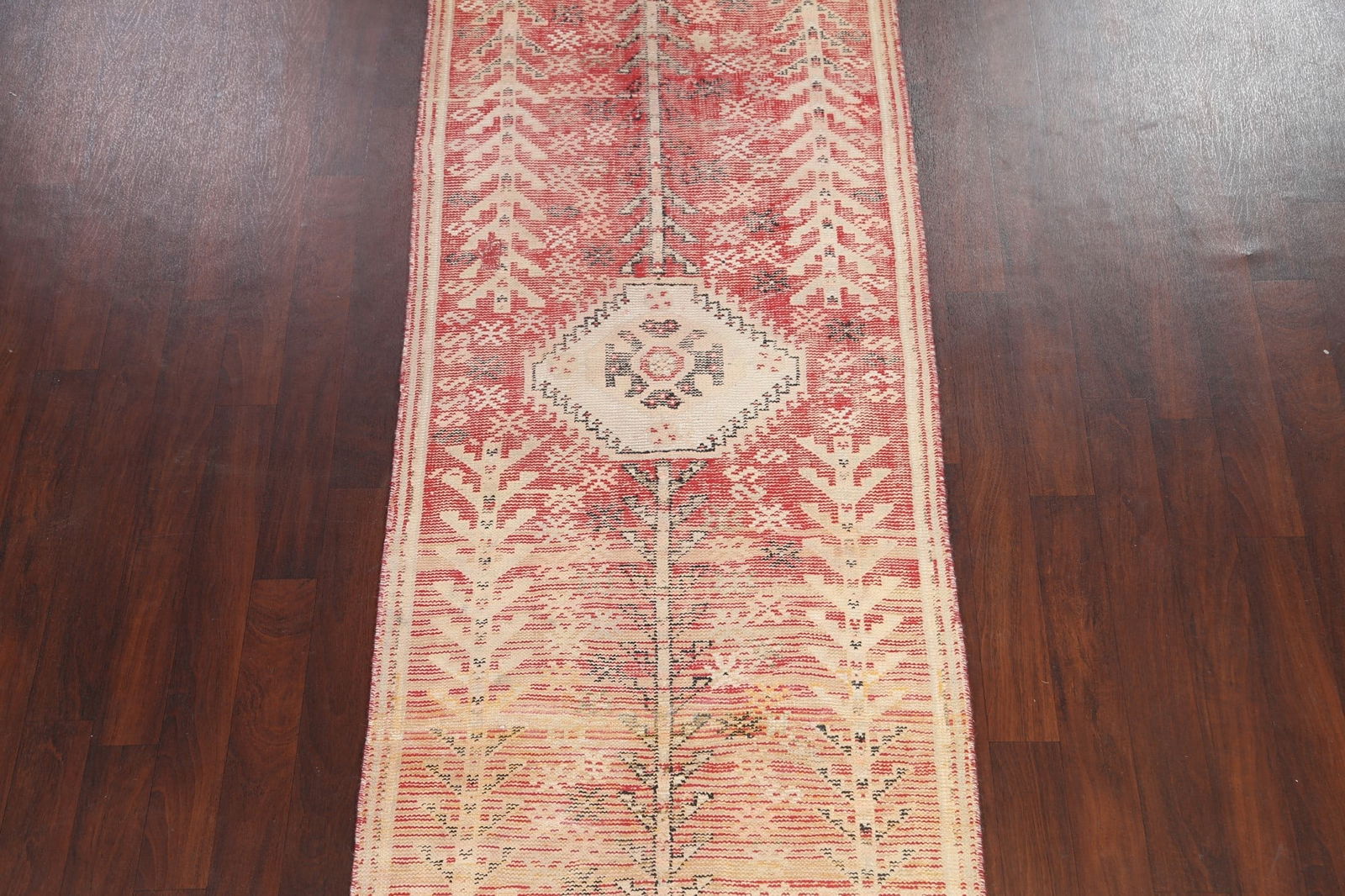 Antique Distressed Malayer Persian Runner Rug 4x12 - 3
