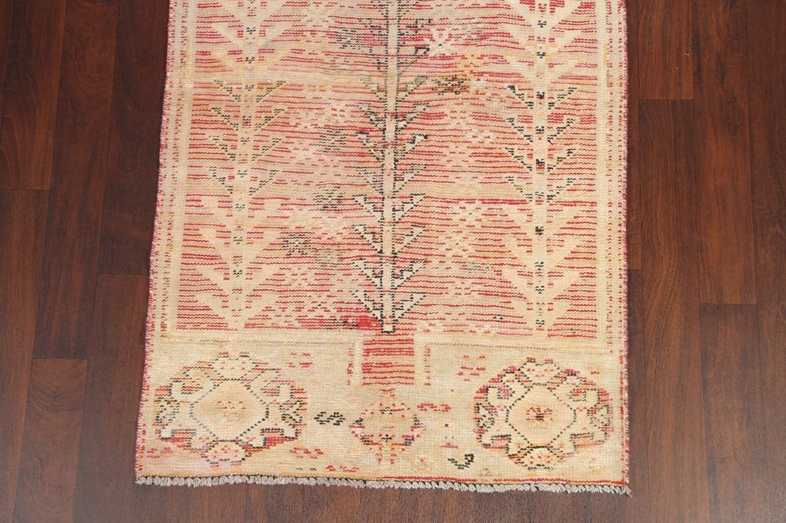 Antique Distressed Malayer Persian Runner Rug 4x12 - 5