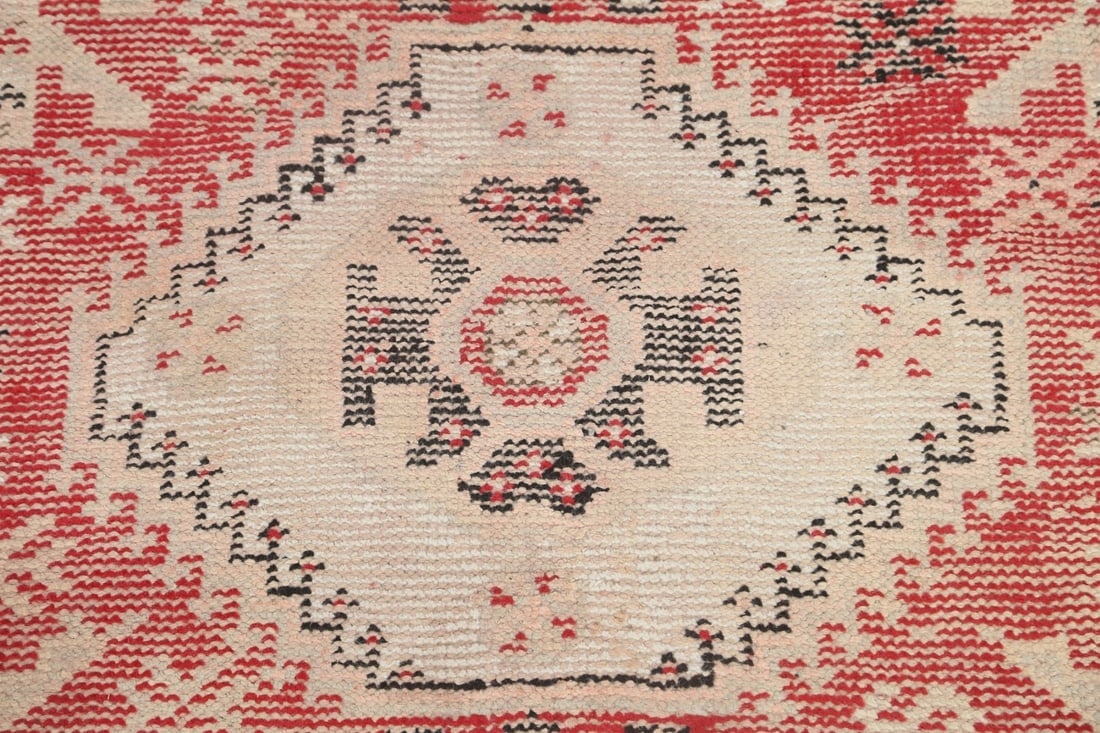 Antique Distressed Malayer Persian Runner Rug 4x12 - 8