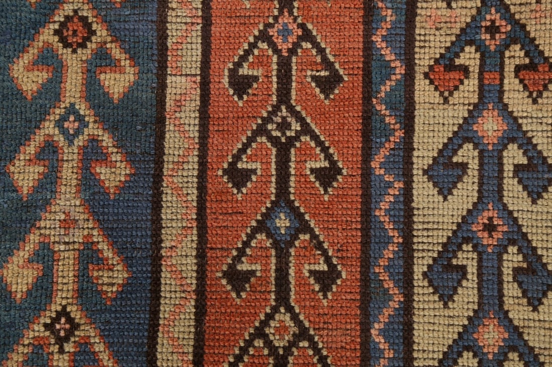 Pre-1900 Antique Vegetable Dye Kazak Oriental Area Rug 4x7 - 10