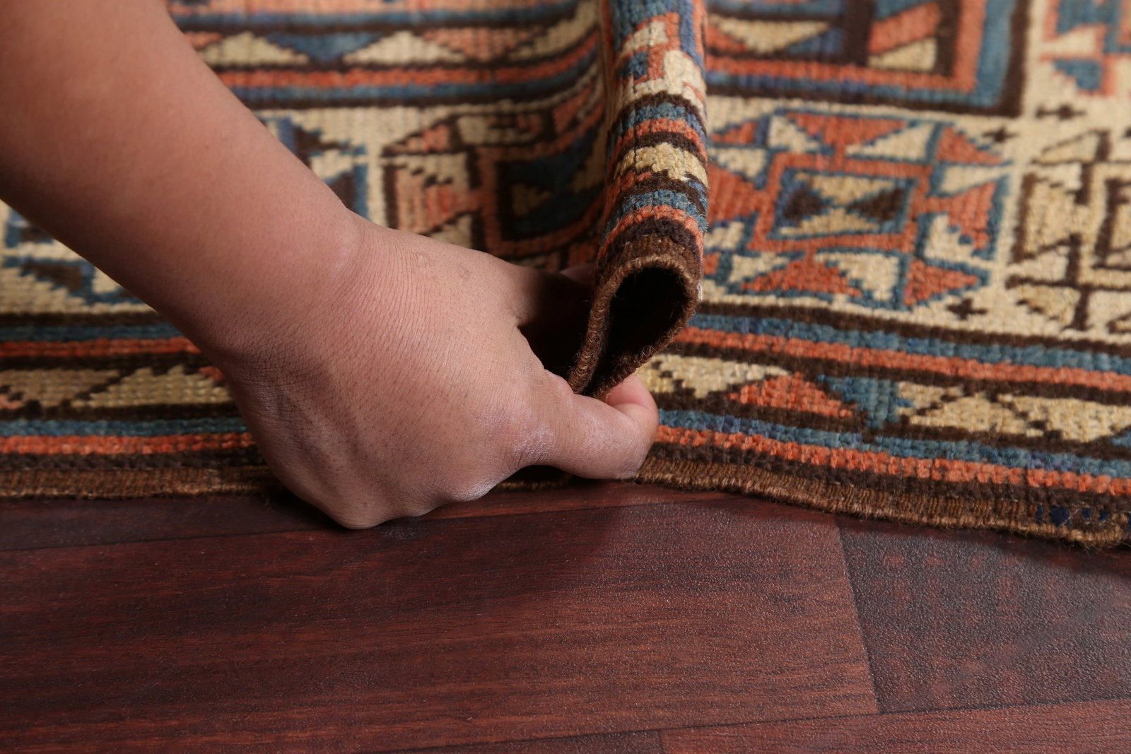 Pre-1900 Antique Vegetable Dye Kazak Oriental Area Rug 4x7 - 18