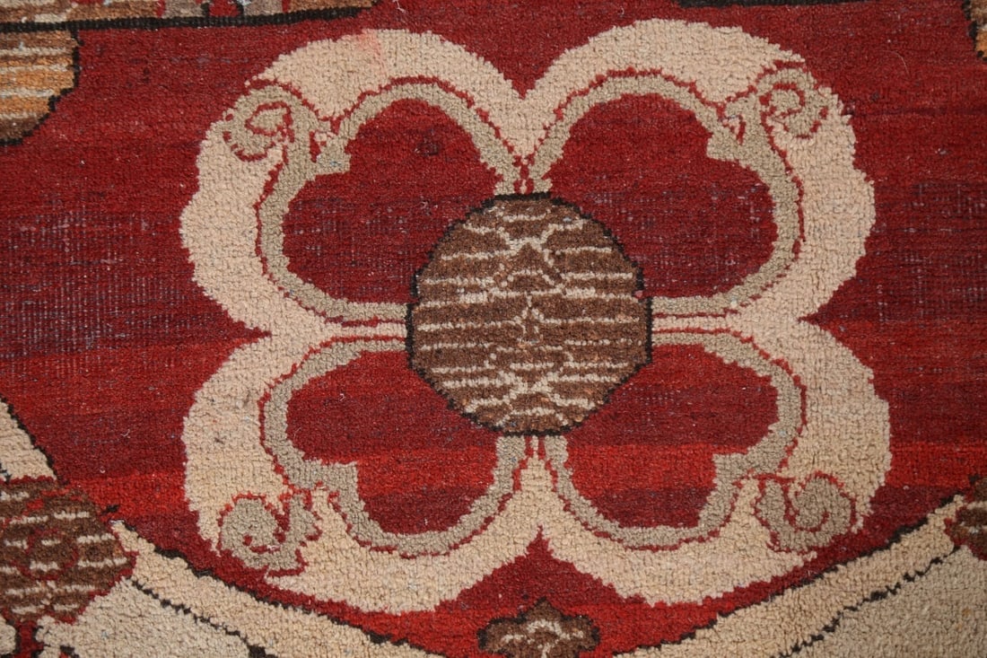 Pre-1900 Antique Vegetable Dye Agra Rug 10x14 - 10