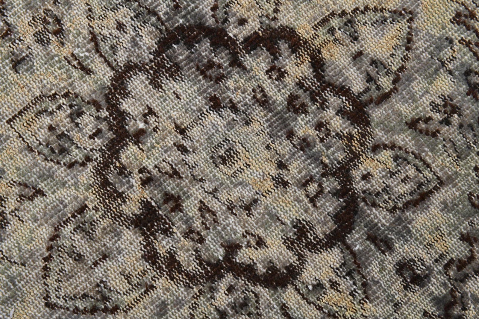 5'4'' x 9'8'' Handmade Vintage Wool Rug - 20243 - 6