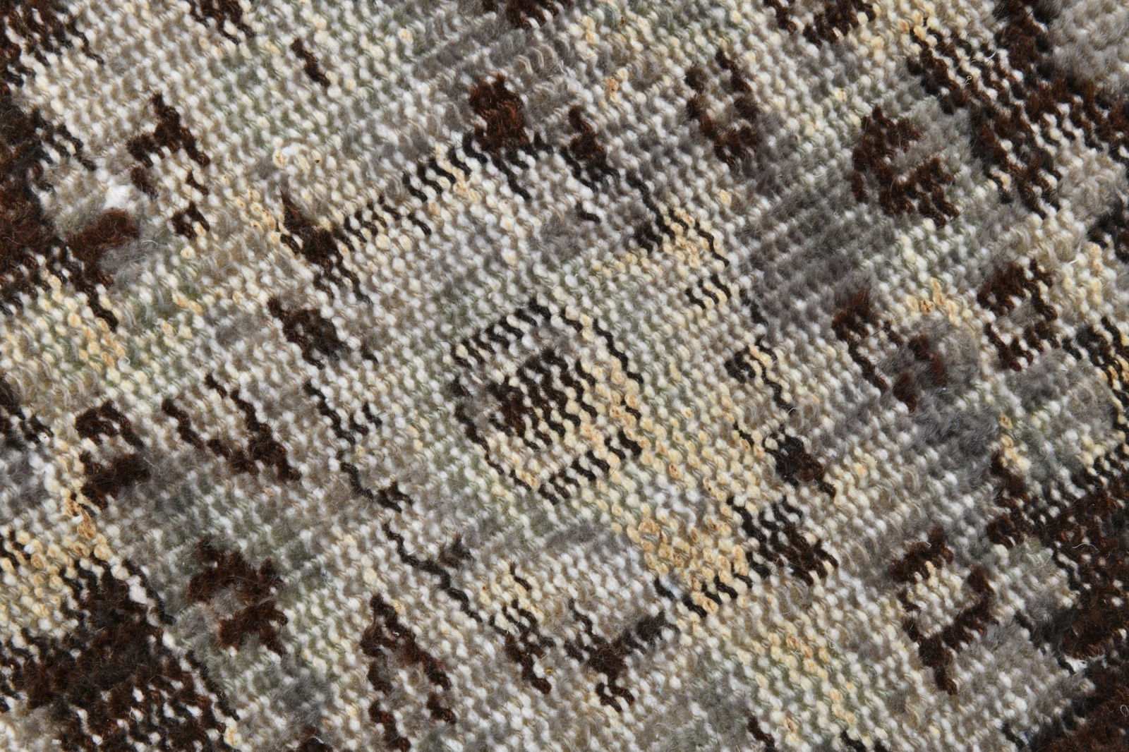 5'4'' x 9'8'' Handmade Vintage Wool Rug - 20243 - 7