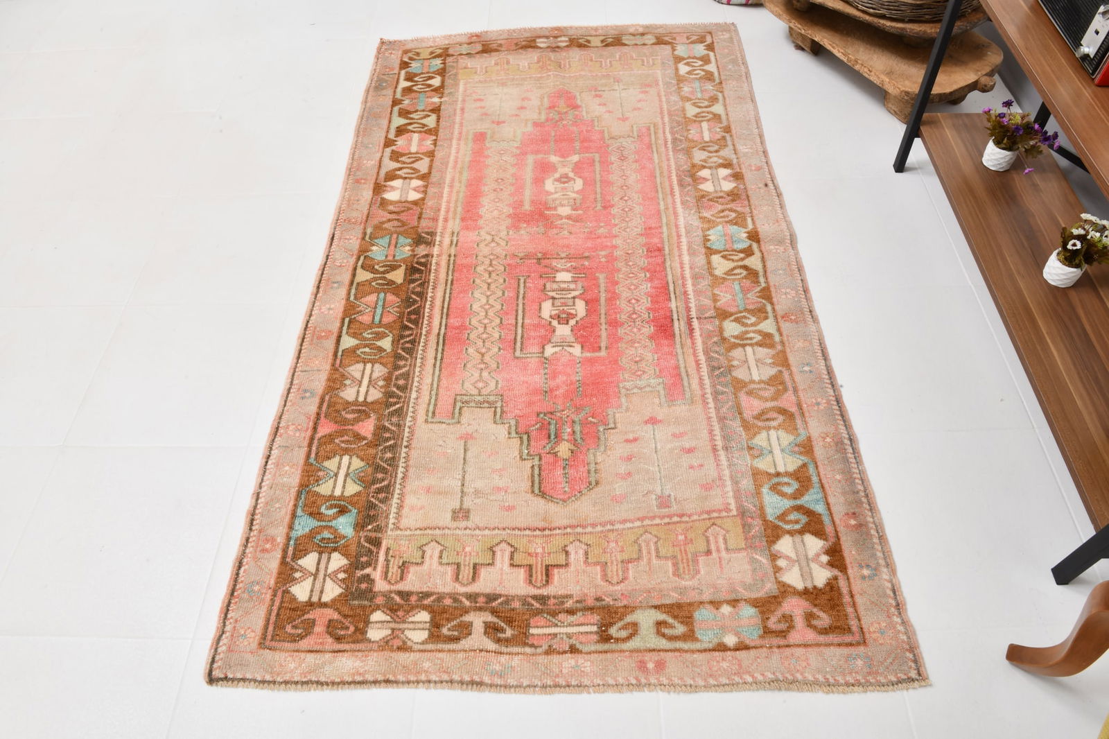 3'10'' x 6'10'' Turkish Vintage Runner Rug - 22164 - 5