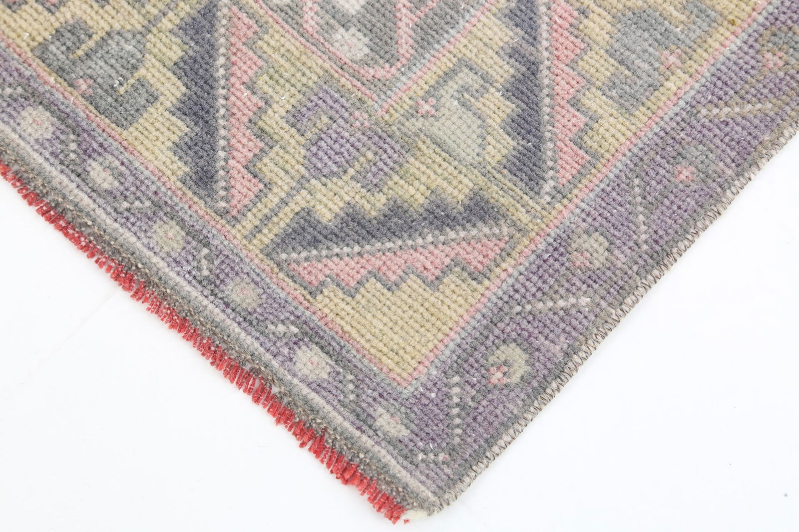 3'8'' x 7'2'' Handmade Vintage Wool Rug - 5025 - 13