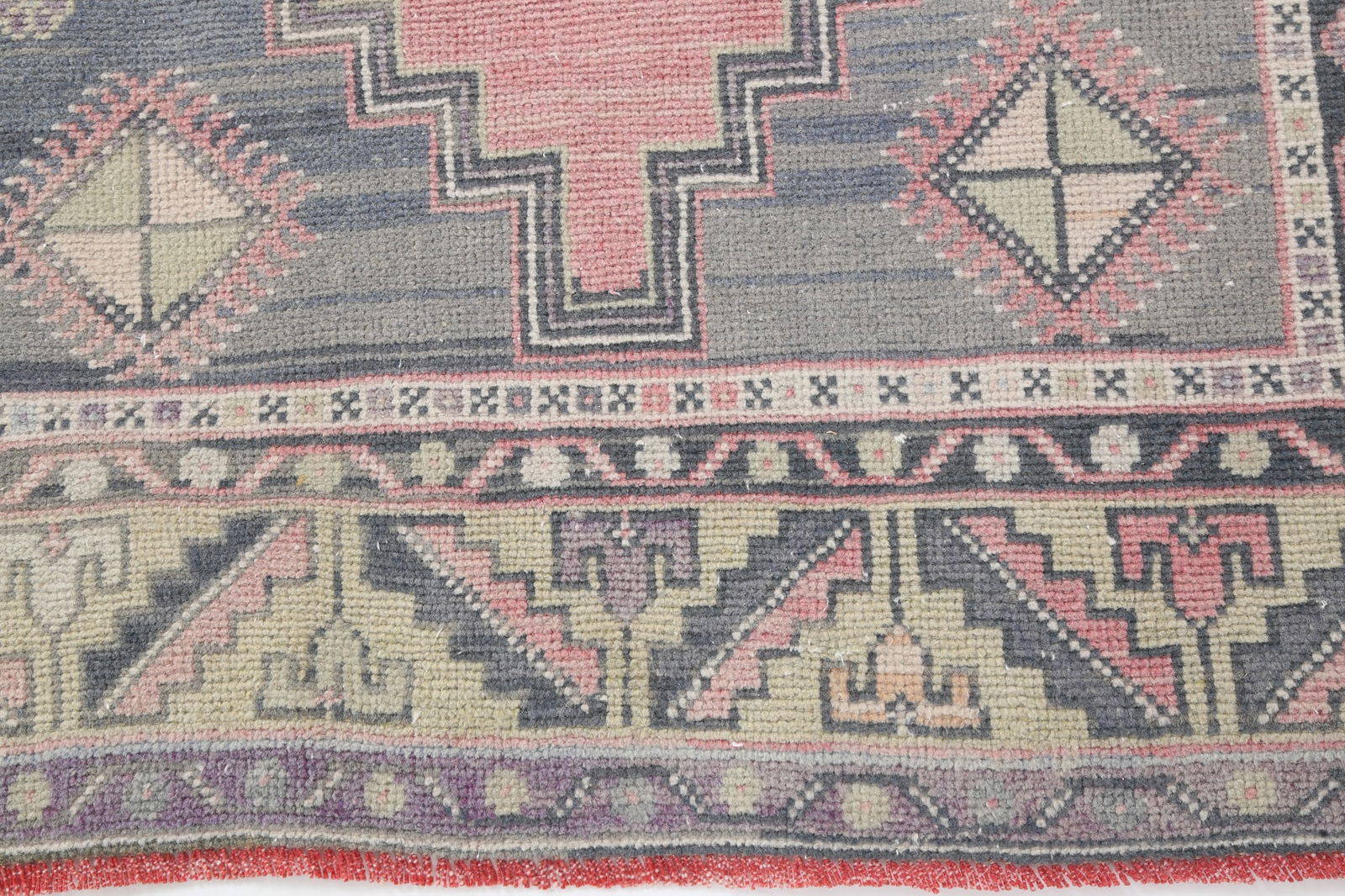 3'8'' x 7'2'' Handmade Vintage Wool Rug - 5025 - 15
