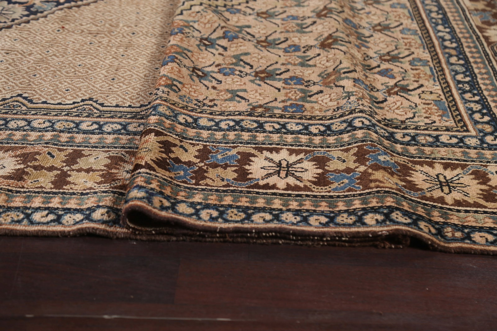 Pre-1900 Antique Vegetable Dye Bibikabad Persian Rug 10x16 - 13