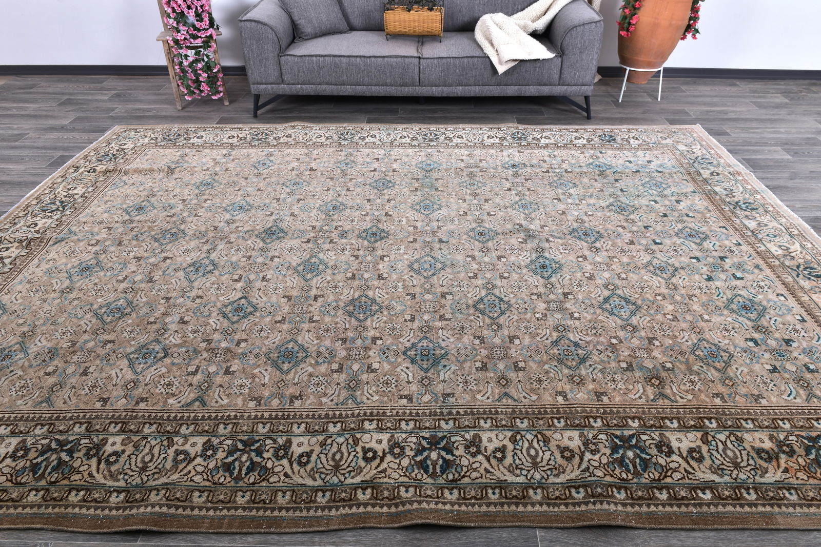 9'1'' x 12'6'' Unique Handmade Vintage Rug - 242720 (1 of 15)