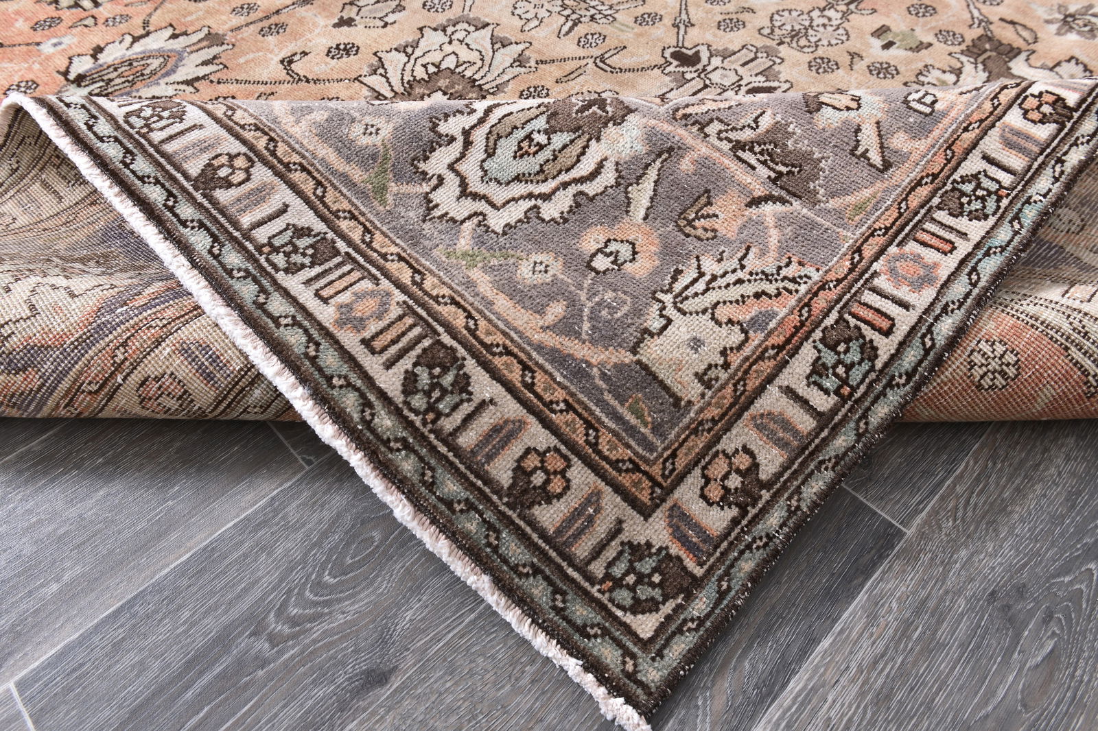 9'4'' x 10'11'' Unique Handmade Vintage Rug - 242721 - 13