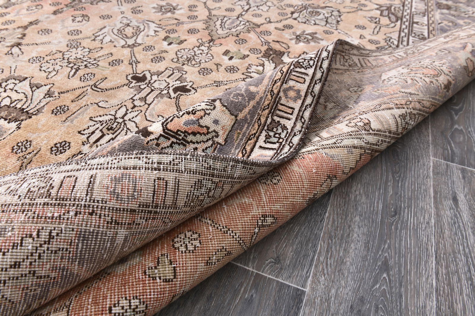 9'4'' x 10'11'' Unique Handmade Vintage Rug - 242721 - 15