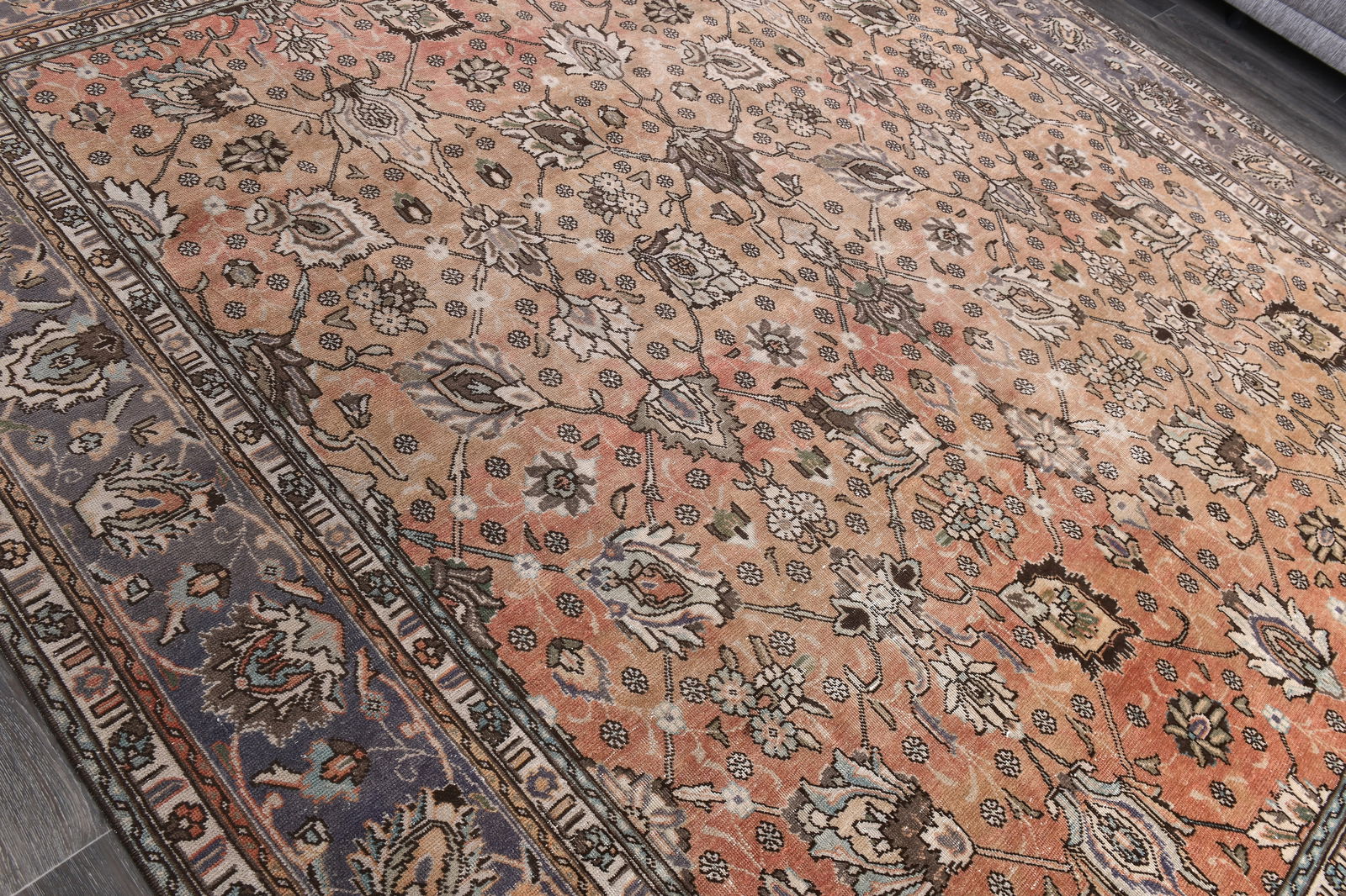 9'4'' x 10'11'' Unique Handmade Vintage Rug - 242721 - 4