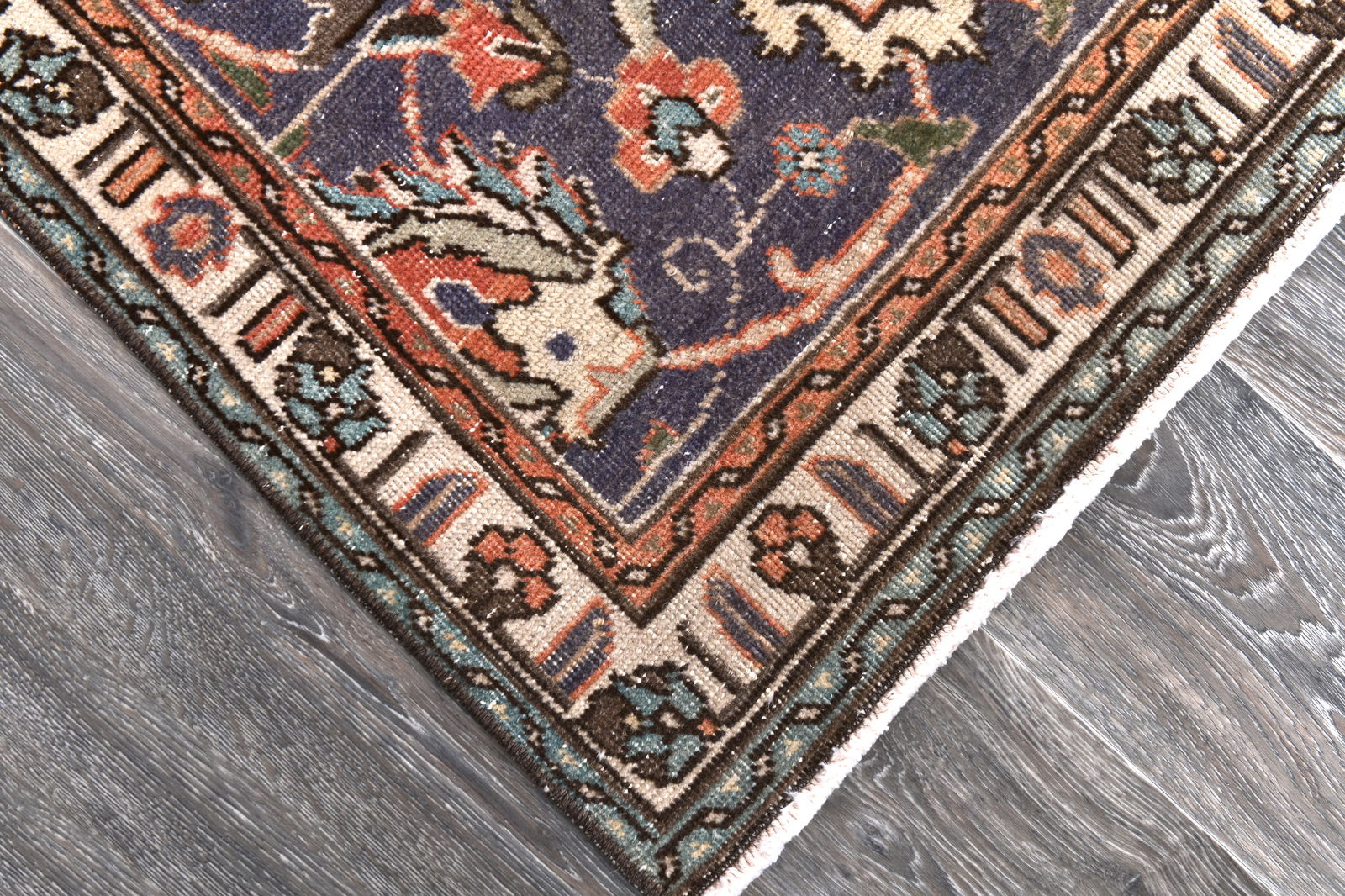 9'4'' x 10'11'' Unique Handmade Vintage Rug - 242721 - 7