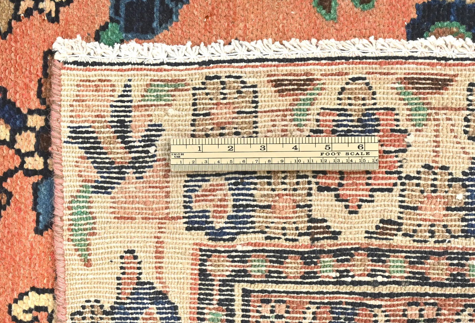 Semi Antique Muted Floral 6X9 Distressed Vintage Oriental Rug - 11