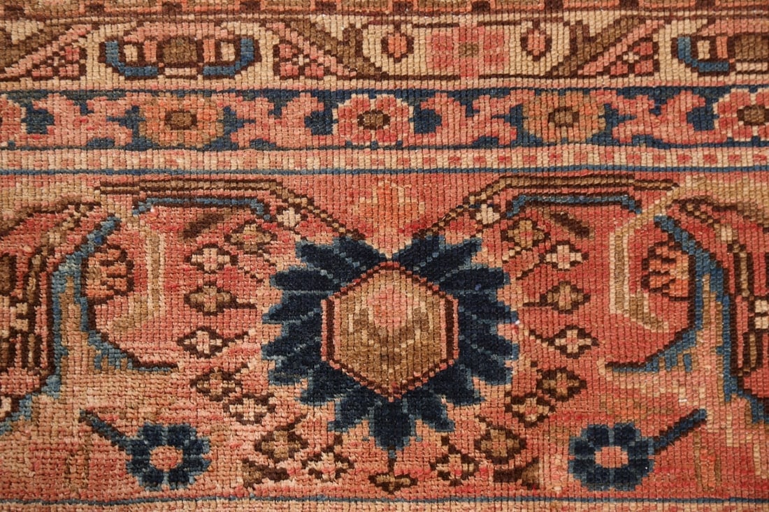 Pre-1900 Antique Vegetable Dye Malayer Persian Rug 10x17 - 11