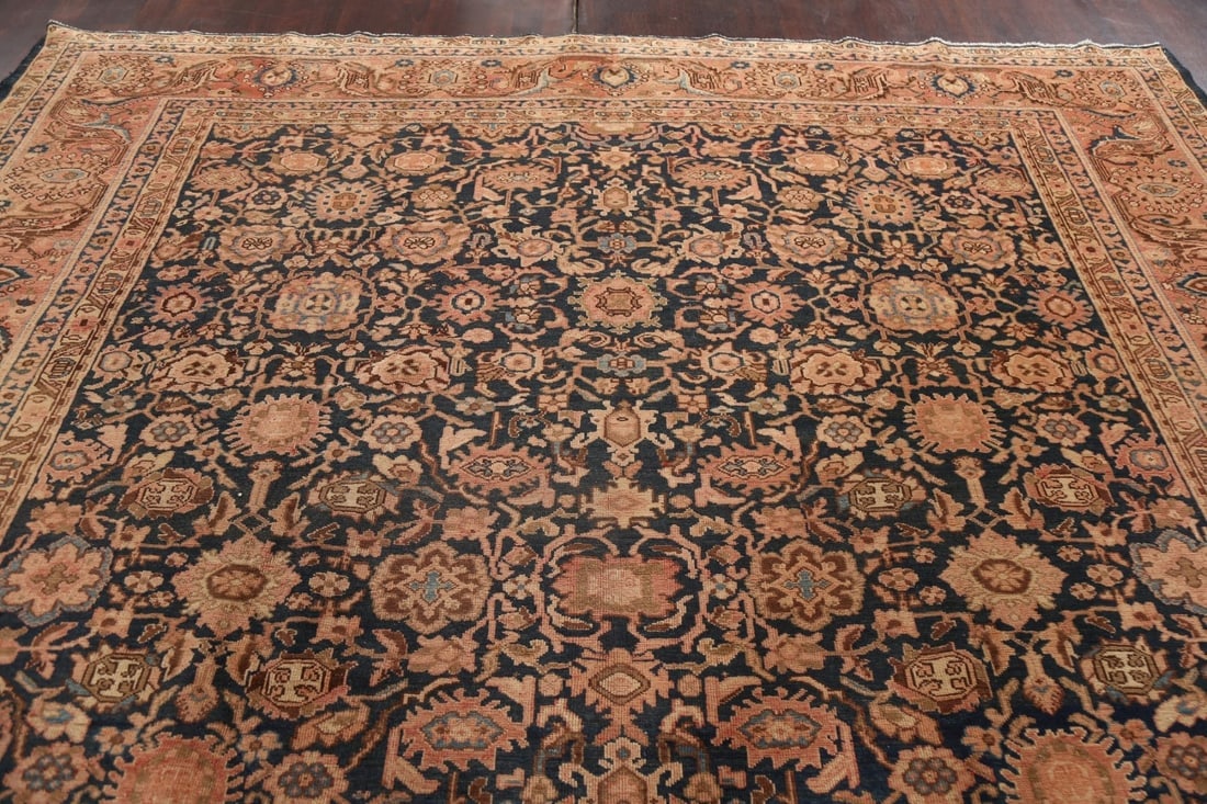 Pre-1900 Antique Vegetable Dye Malayer Persian Rug 10x17 - 13