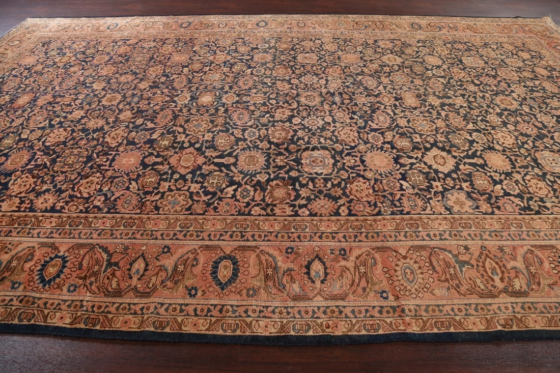 Pre-1900 Antique Vegetable Dye Malayer Persian Rug 10x17 - 15