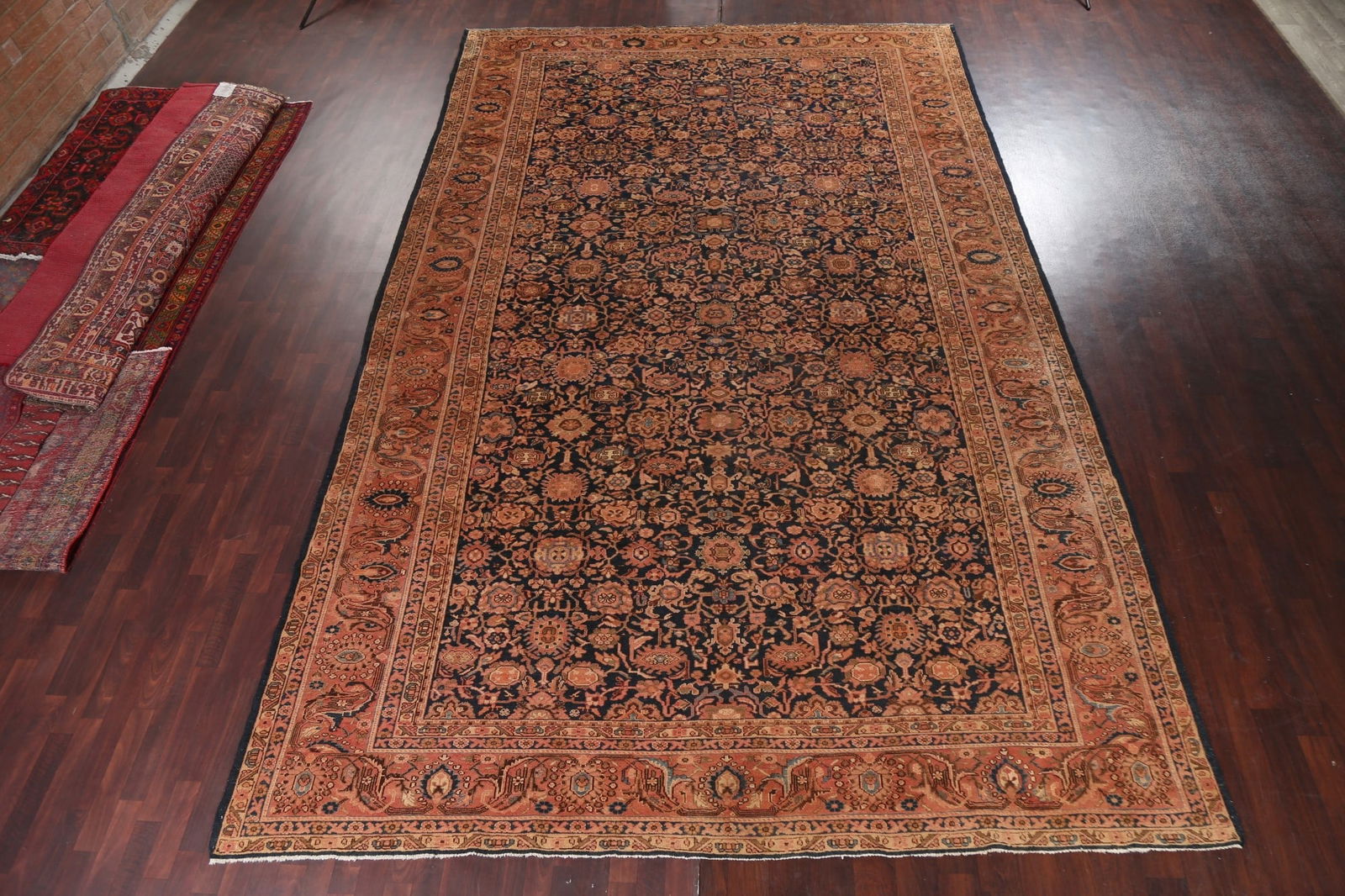 Pre-1900 Antique Vegetable Dye Malayer Persian Rug 10x17 - 16