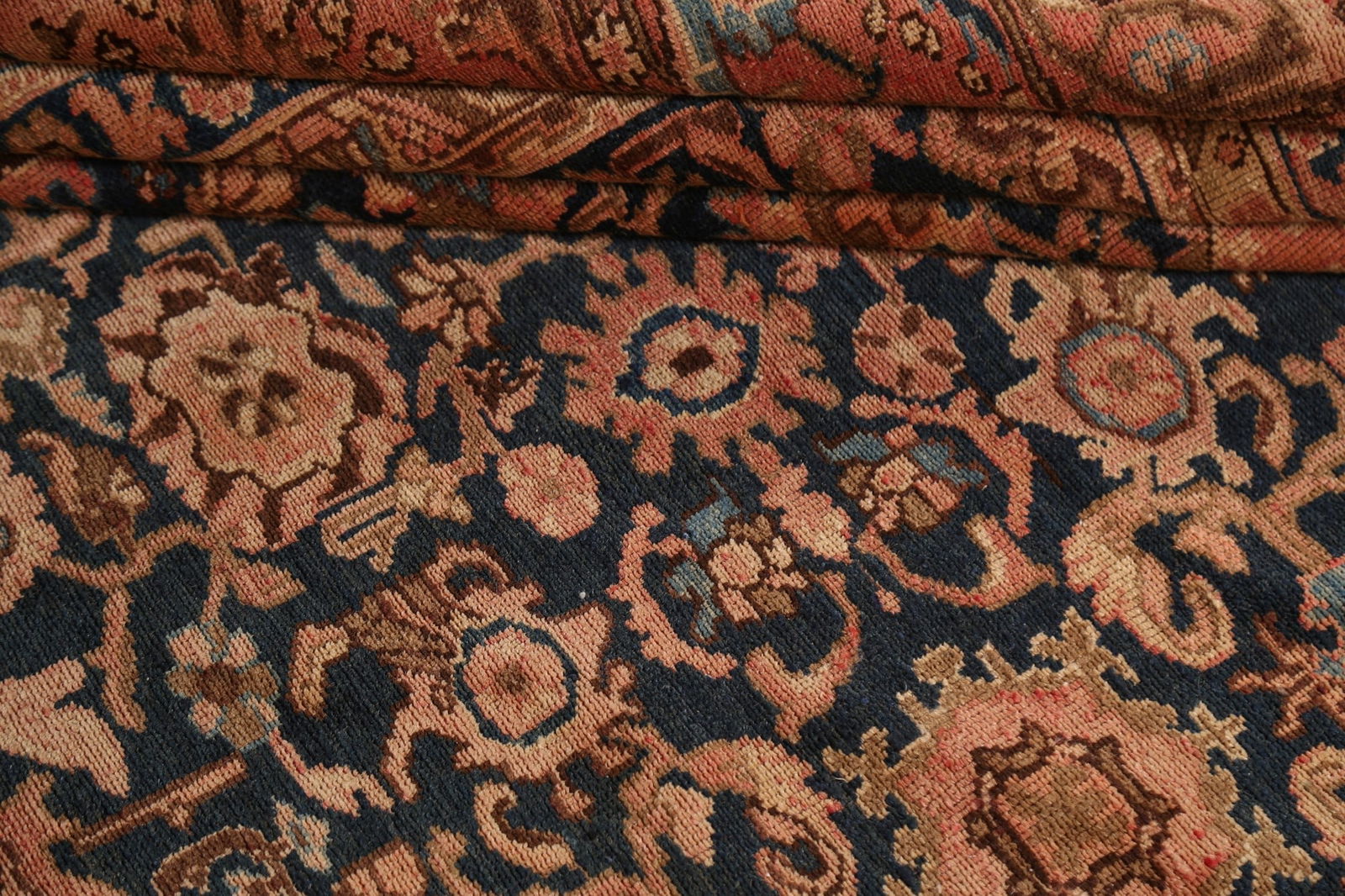 Pre-1900 Antique Vegetable Dye Malayer Persian Rug 10x17 - 17