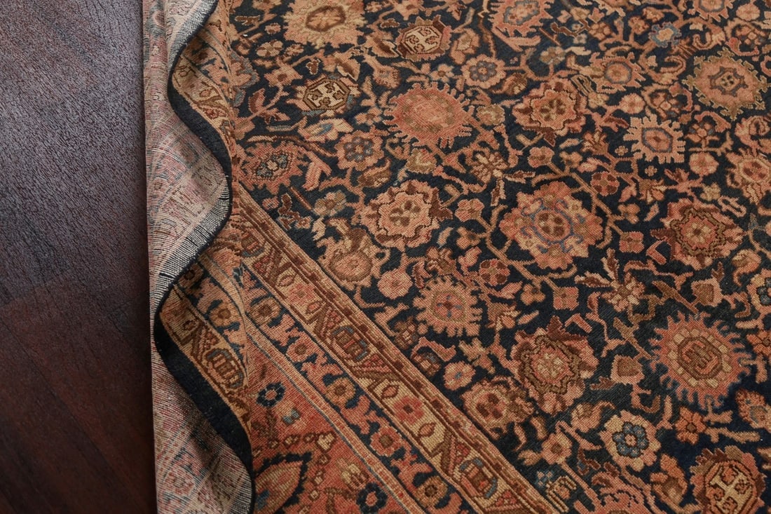 Pre-1900 Antique Vegetable Dye Malayer Persian Rug 10x17 - 18
