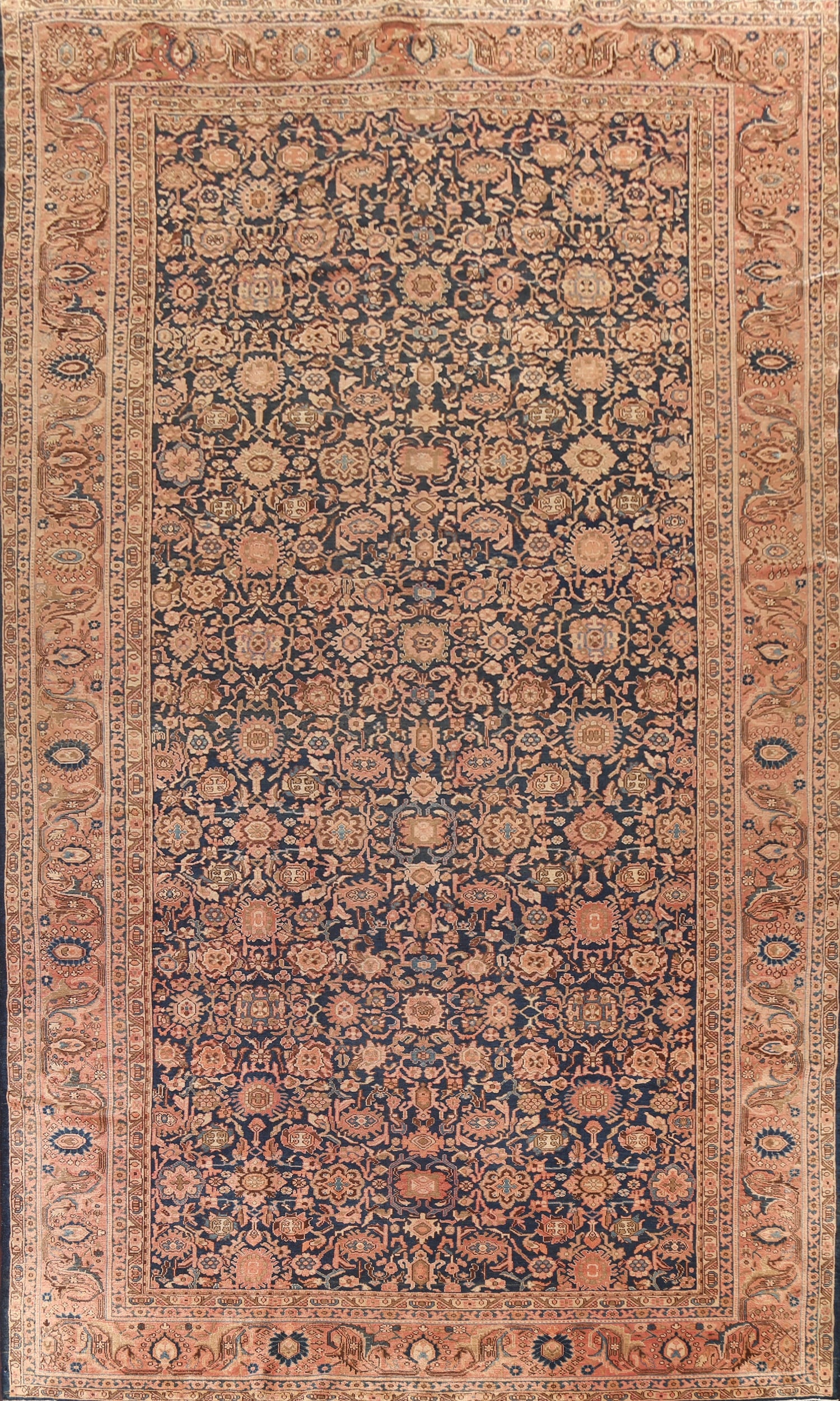 Pre-1900 Antique Vegetable Dye Malayer Persian Rug 10x17: Title:Pre-1900 Antique Vegetable Dye Malayer Persian Rug 10x17Origin:A Beautiful Genuine Iran ( Persia ) Malayer rug is Hand Knotted by skillful weavers in Iran ( Persia ) with 100% Wool Material.