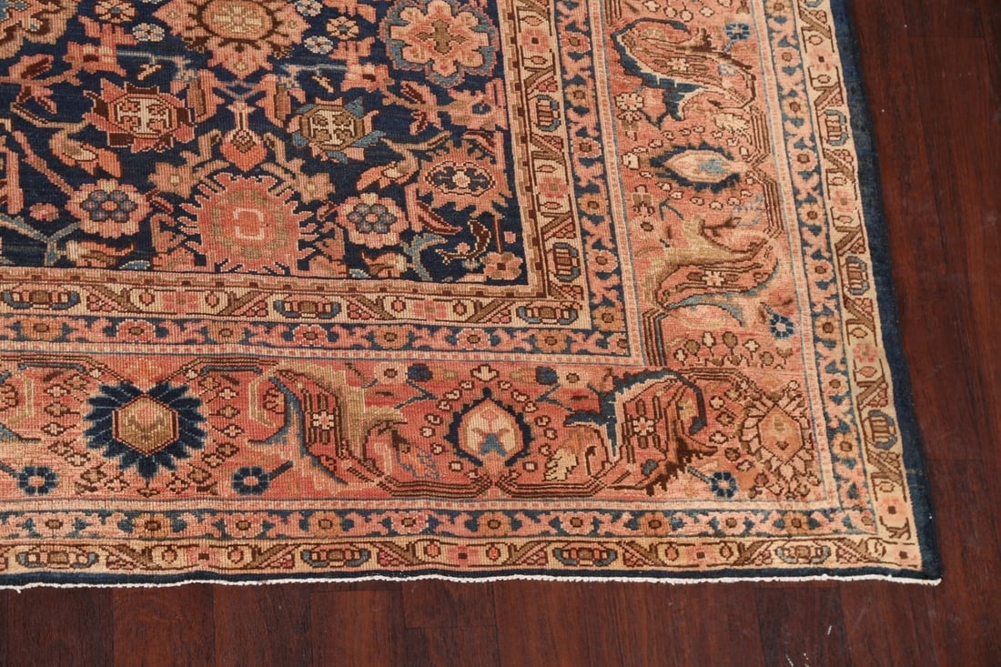 Pre-1900 Antique Vegetable Dye Malayer Persian Rug 10x17 - 7