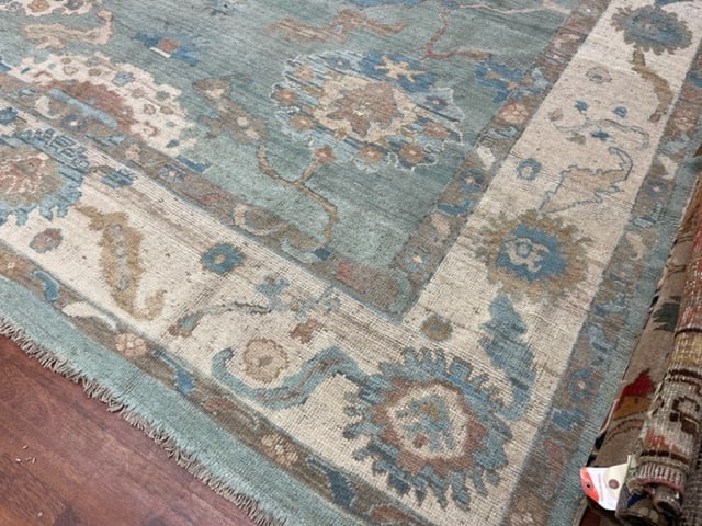 Vintage Turkish Ushak Rug-4979 - 2