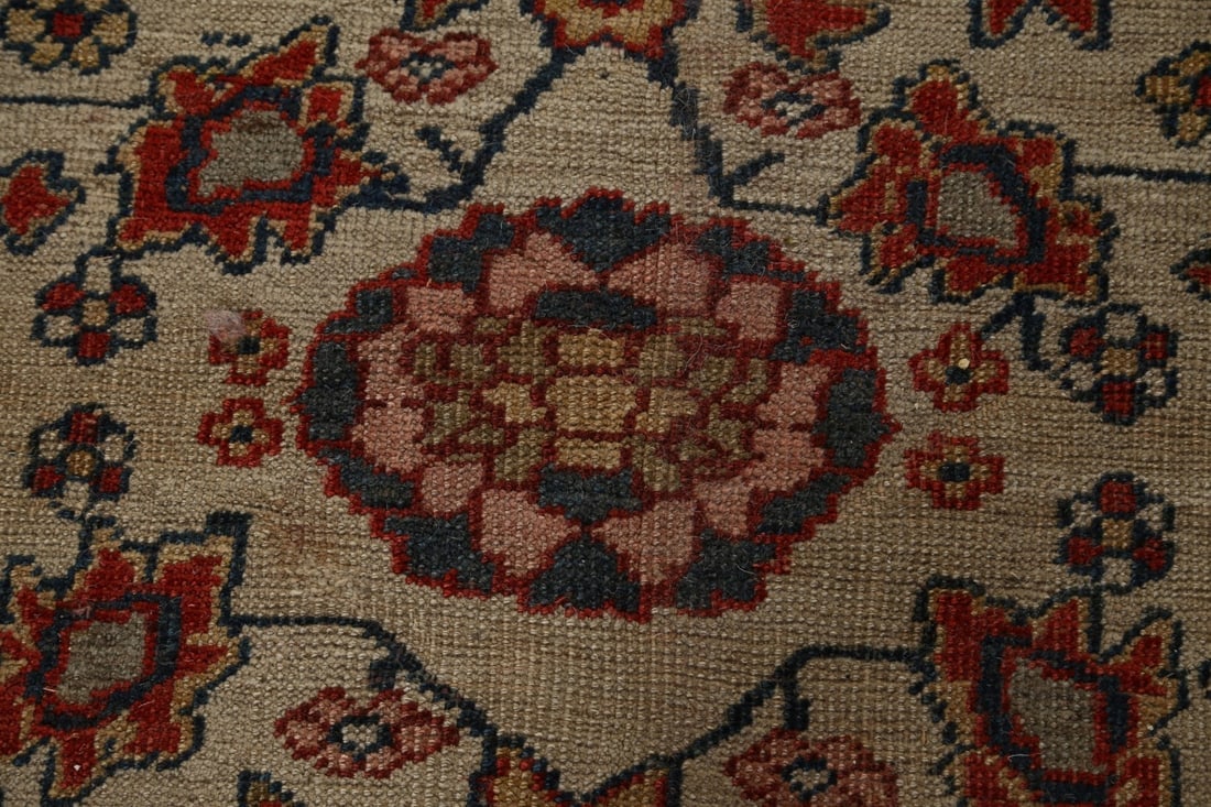 Pre-1900 Antique Vegetable Dye Sarouk Farahan Persian Area Rug 10x21 ZIEGLER - 10