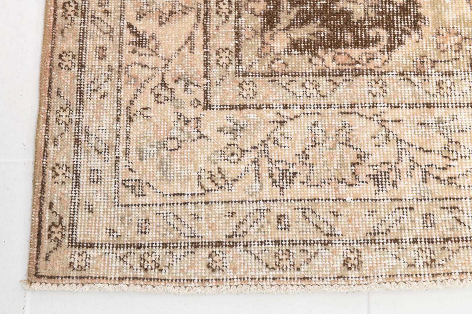 5'11'' x 9'6'' Handmade Vintage Wool Rug - 6288 - 11