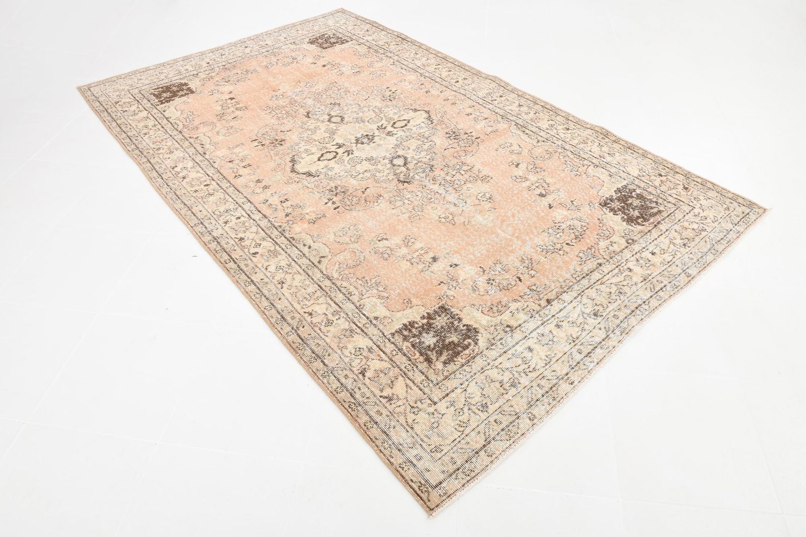 5'11'' x 9'6'' Handmade Vintage Wool Rug - 6288 - 17