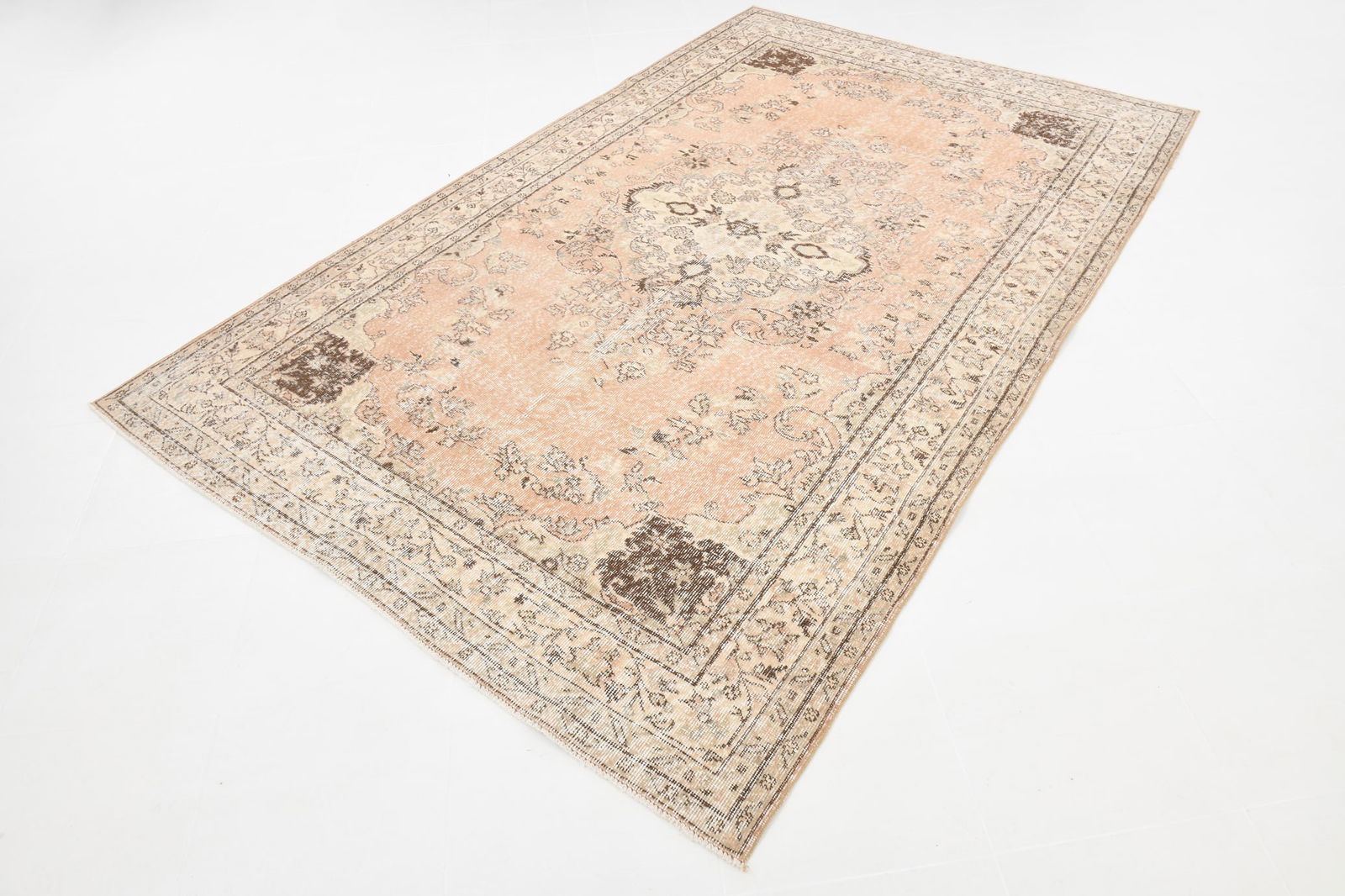 5'11'' x 9'6'' Handmade Vintage Wool Rug - 6288 - 18