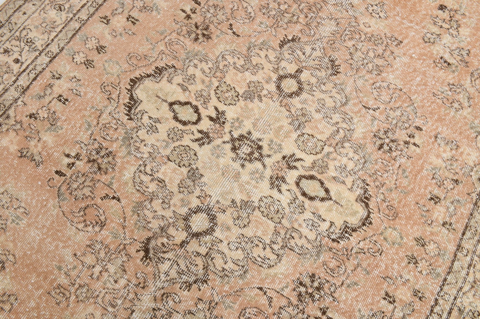 5'11'' x 9'6'' Handmade Vintage Wool Rug - 6288 - 6