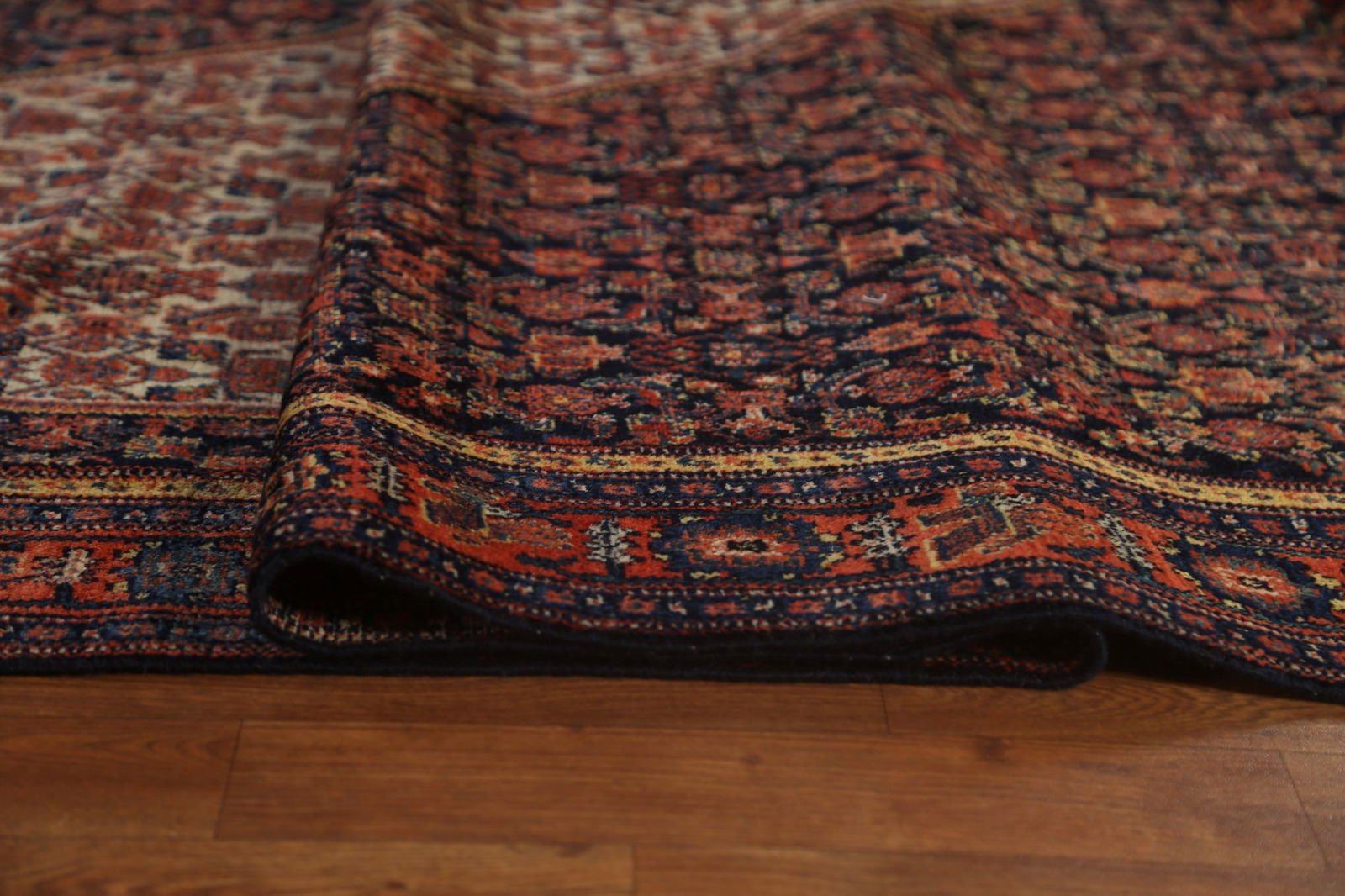 Pre-1900 Antique Vegetable Dye Senneh Persian Rug 8x20 - 13