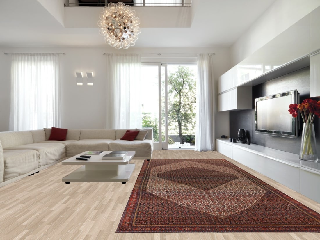 Pre-1900 Antique Vegetable Dye Senneh Persian Rug 8x20 - 2