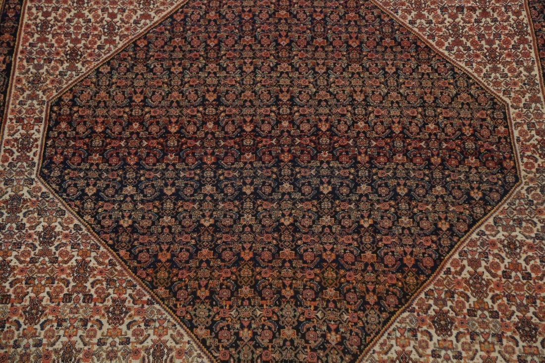 Pre-1900 Antique Vegetable Dye Senneh Persian Rug 8x20 - 5