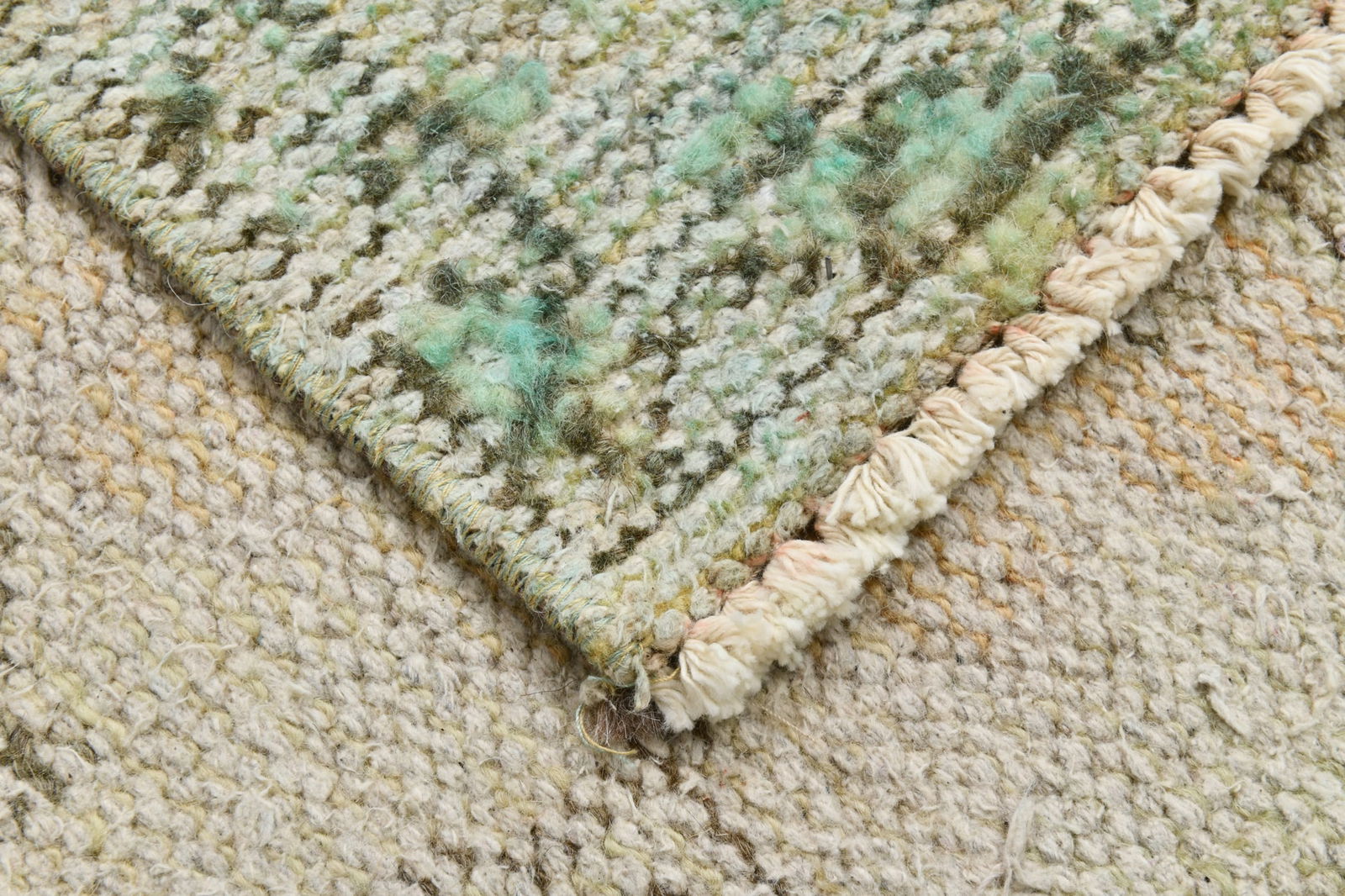 5'6'' x 9'0'' Handmade Vintage Wool Rug - 20133 - 14