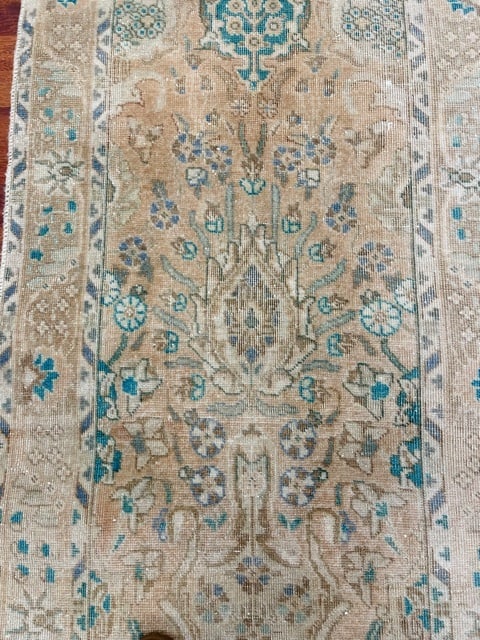 Antique Persian Tabriz Runner-4914 - 4