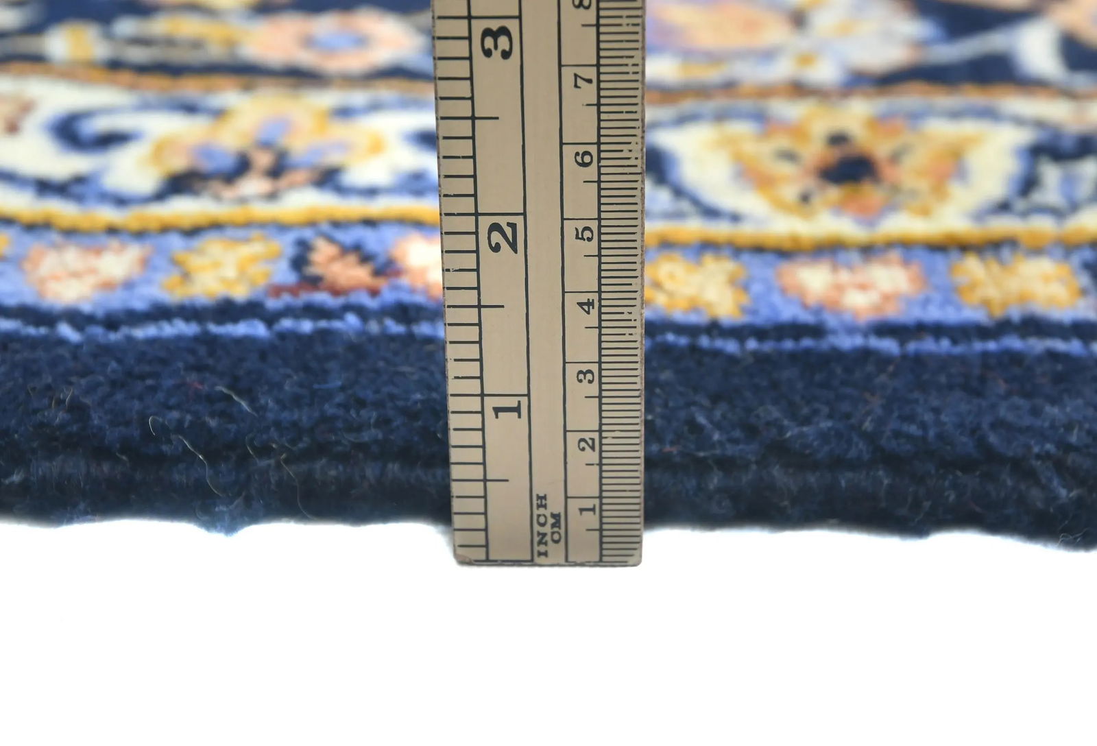 Vintage Dark Purple-navy Floral Traditional 10X13 Kashan Persian Rug - 10