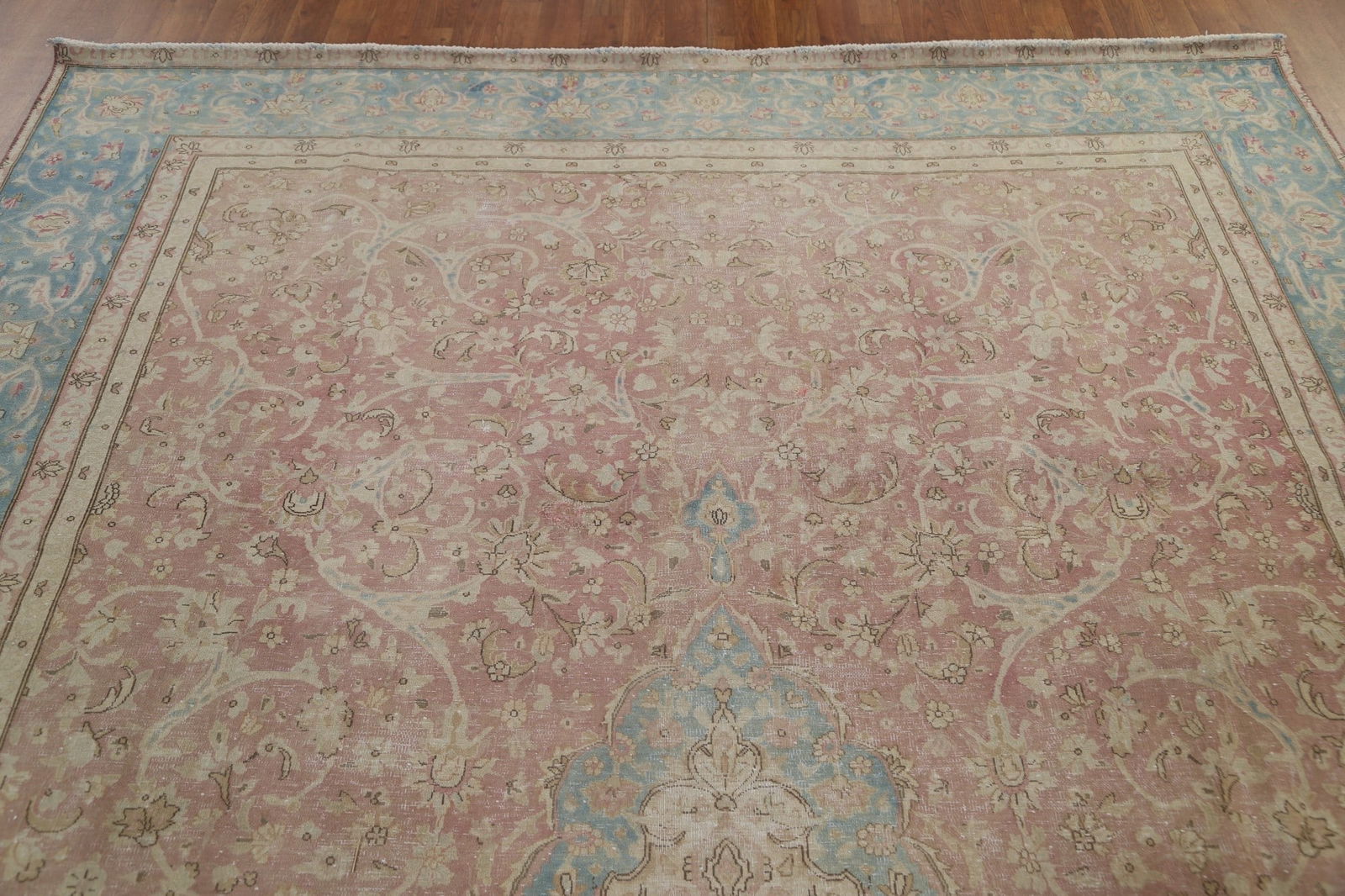 Antique Floral Kerman Persian Area Rug 8x11 - 15