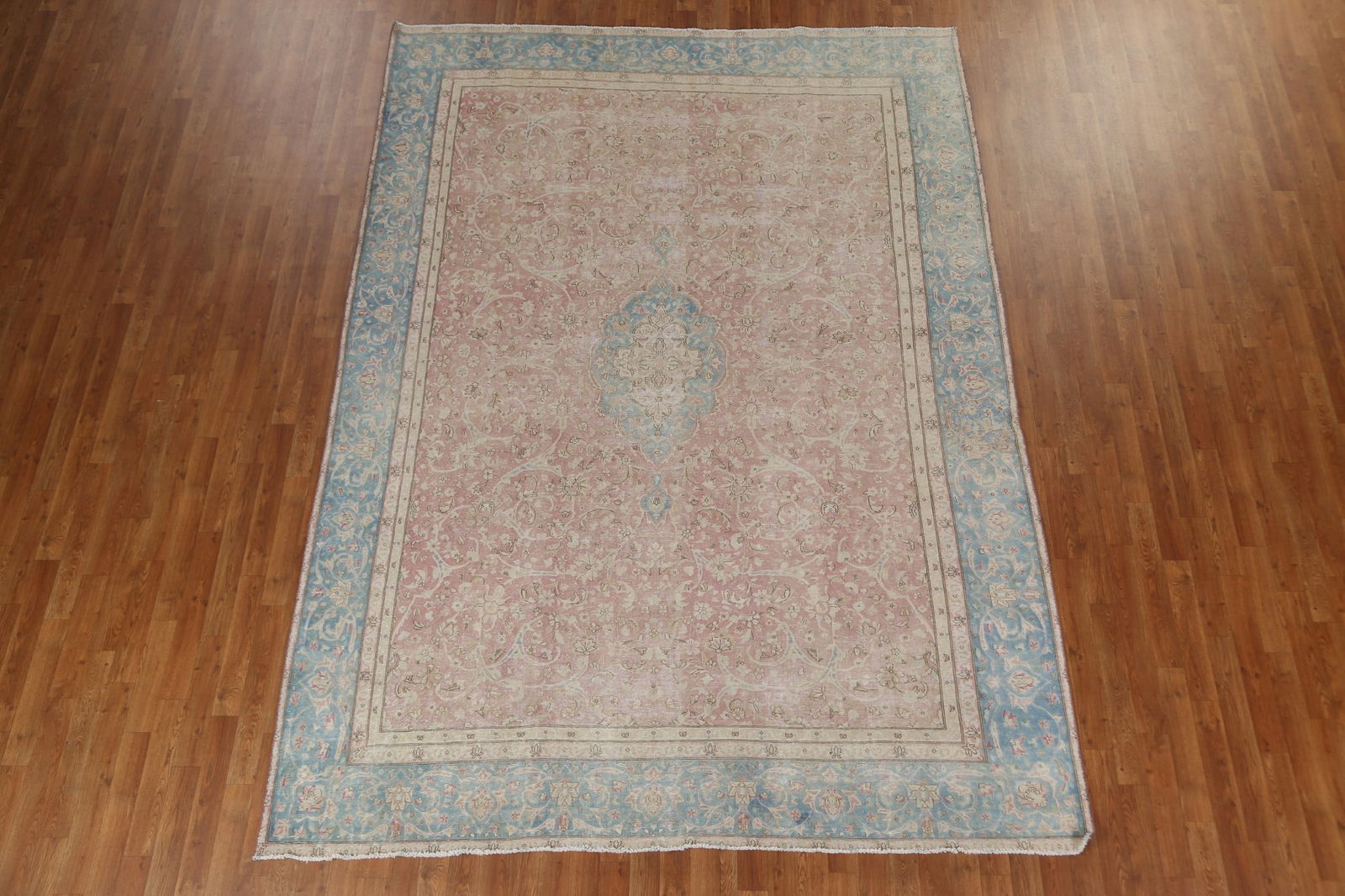 Antique Floral Kerman Persian Area Rug 8x11 - 18