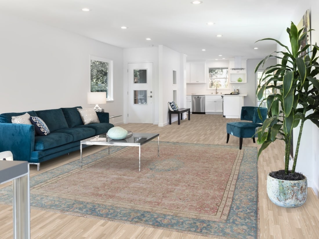 Antique Floral Kerman Persian Area Rug 8x11 - 2