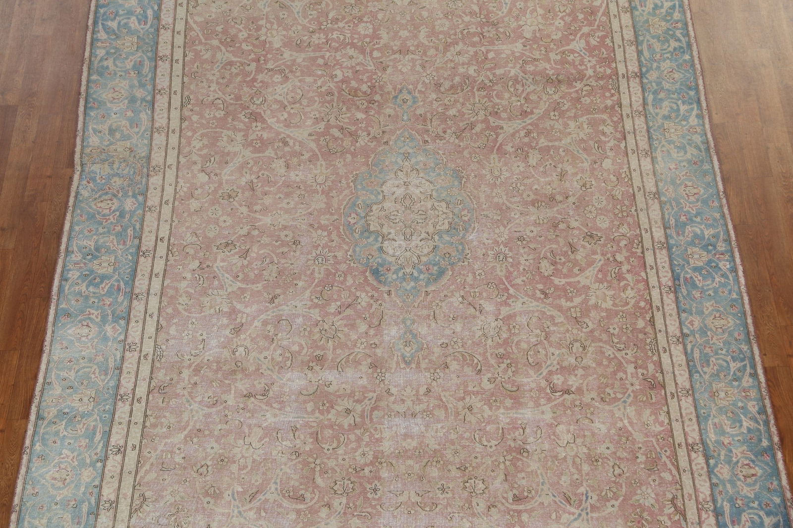 Antique Floral Kerman Persian Area Rug 8x11 - 4