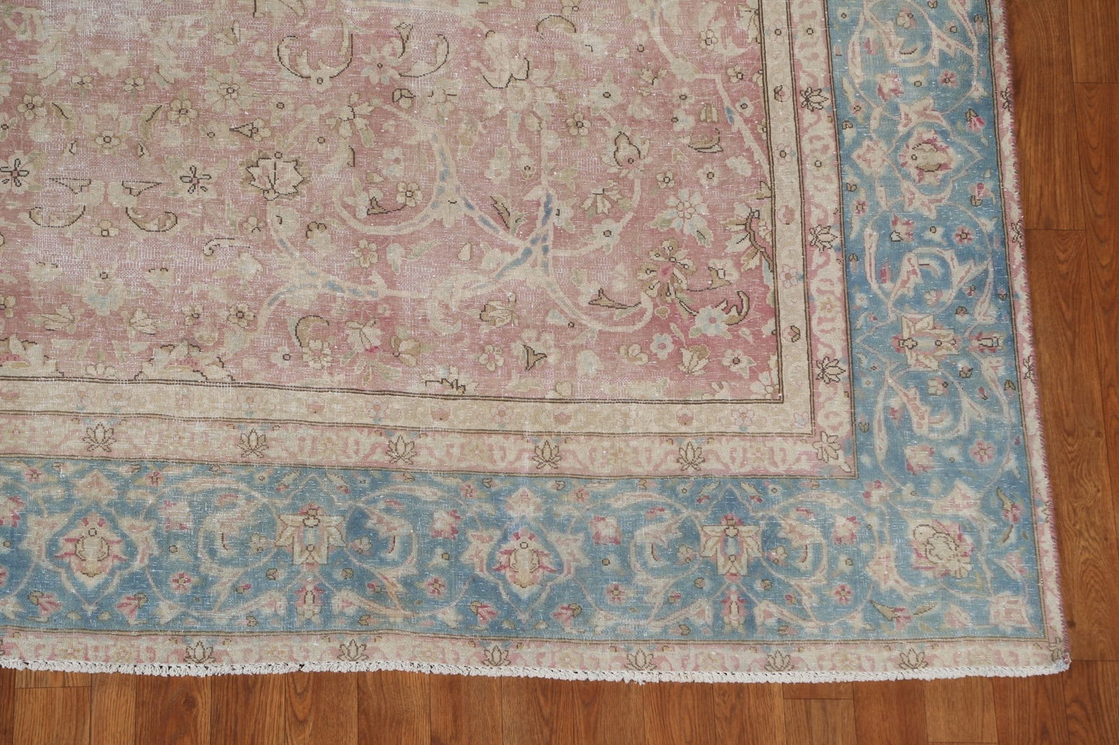Antique Floral Kerman Persian Area Rug 8x11 - 7