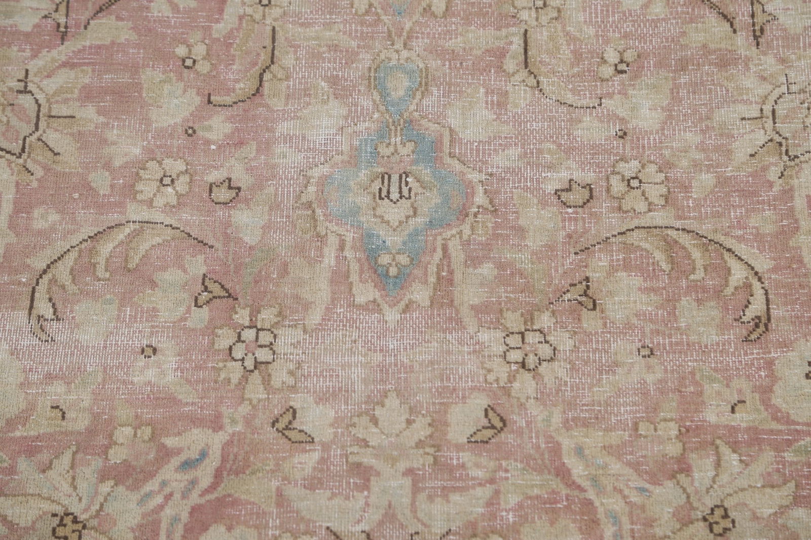 Antique Floral Kerman Persian Area Rug 8x11 - 9