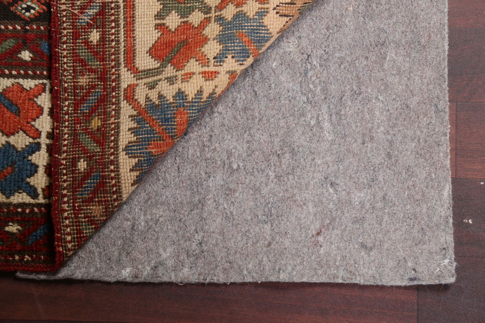 Pre-1900 Antique Wool Shirvan Vegetable Dye Runner Rug 3x17 - 9