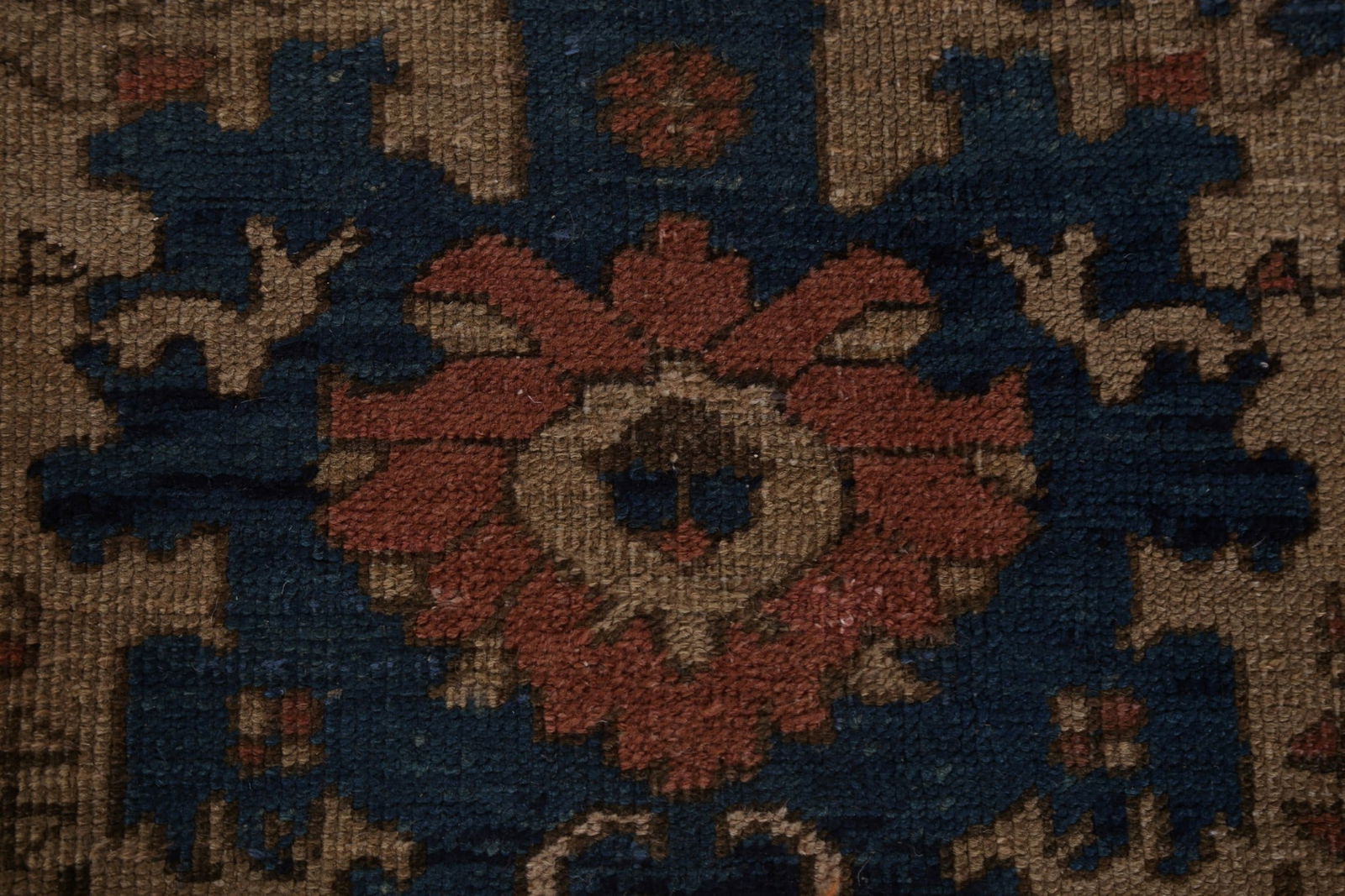 Pre-1900 Antique Vegetable Dye Heriz Bakhshayesh Persian Rug 11x14 - 10