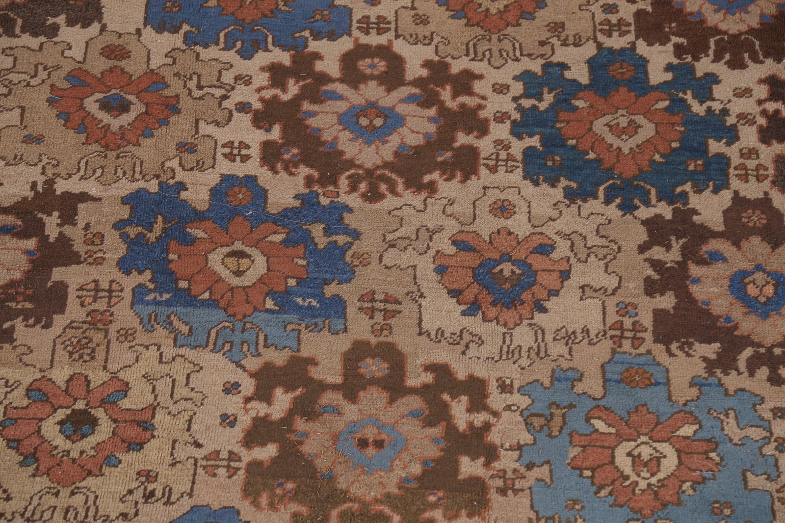 Pre-1900 Antique Vegetable Dye Heriz Bakhshayesh Persian Rug 11x14 - 5