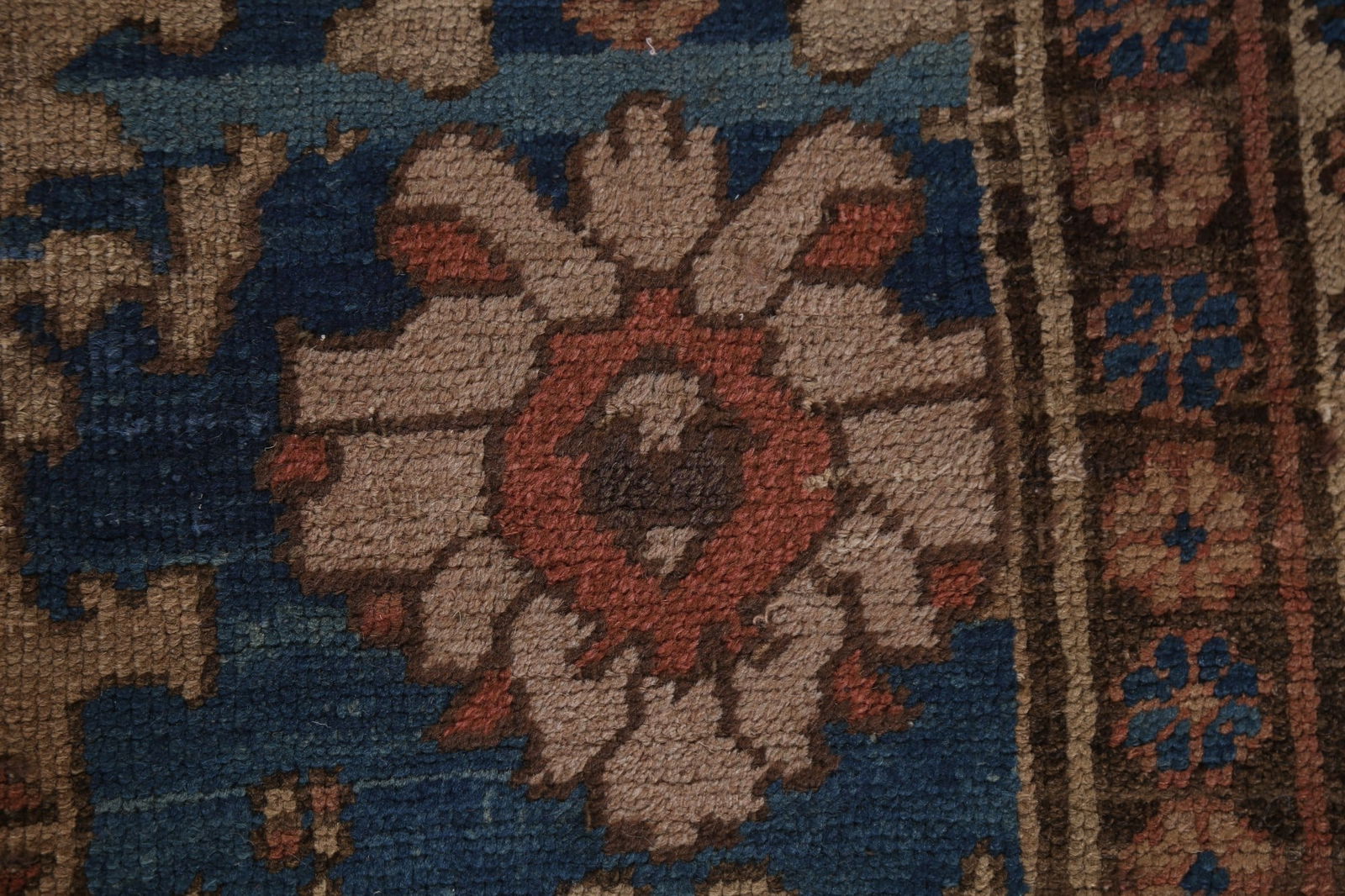 Pre-1900 Antique Vegetable Dye Heriz Bakhshayesh Persian Rug 11x14 - 9