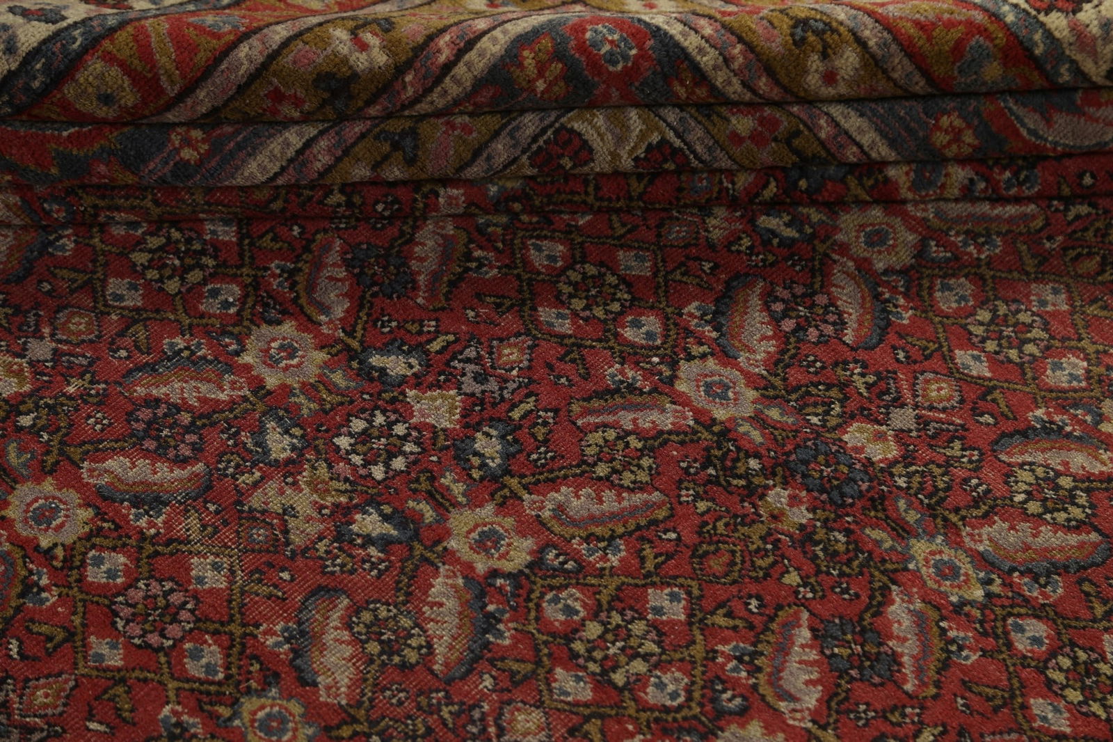 Antique Vegetable Dye Sultanabad Persian Rug 13x20 - 17